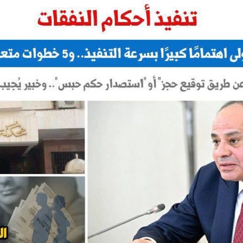 تنفيذ أحكام النفقات والأجور والمصروفات في القانون المصري وحقوق الأسرة