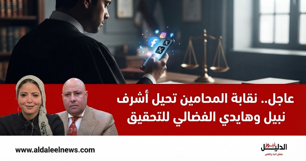  قرار نقابة المحامين بالتحقيق مع أشرف نبيل وهايدي الفضالي.