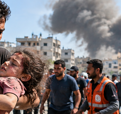 إصابة 5 فلسطينيين في غزة قصف إسرائيلي على مناطق بقطاع غزة