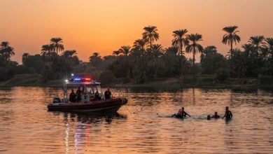 البحث عن جثة شخص غرق في نهر النيل بالحوامدية