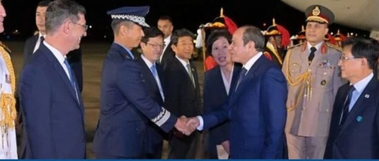 رئيس كوريا يرحب بزيارة الرئيس السيسي إلى سيول