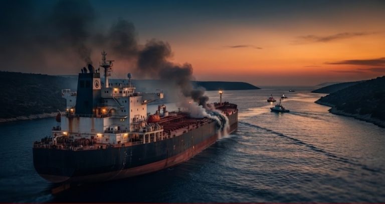 هجوم على ناقلة بنمية في مضيق هرمز يسفر عن إصابة 12 بحارًا